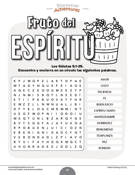 Libro De Actividades Sopas De Letras De La Biblia Bible Pathway