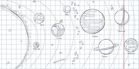 Premium Vector Vector Hand Drawn Sketch Solar System