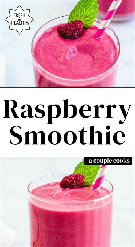 Perfect Raspberry Smoothie – A Couple Cooks