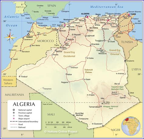 Bản đồ Algeria Địa Ốc Thông Thái