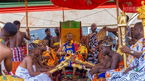 Manya Krobo Ngmayem Festival Okuapehene And Entourage Arrives At