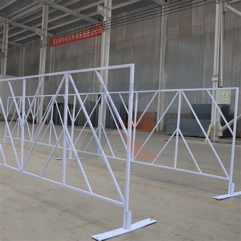 Powder Coating Square Tube Portable Barricade Fencesteel Pedestrian