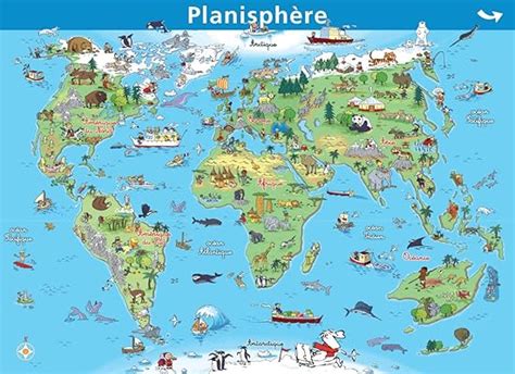 Amazon Fr Planisphere Enfants Monde Mini Poster Le Petit Nicolas