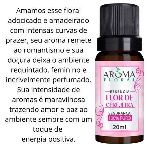 Essência Flor de Cerejeira P Aromatizador Aroma Floral 20ML Aroma Floral