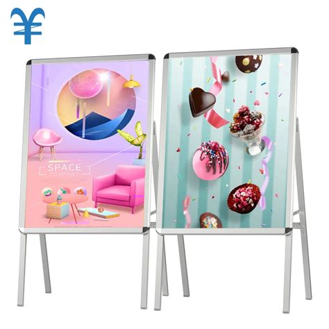 Outdoor Advertising Display Stand Vertical Metal Floor-Standing Type ...