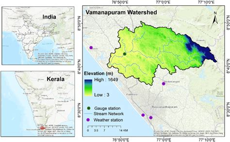 Study Area Location Of Vamanapuram River Basin Download Scientific