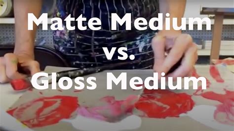 Acrylic Gloss Medium Vs Matte Medium Youtube