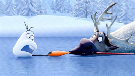 Frozen Clip Olaf And Sven Fight For A Carrot 2013 Youtube