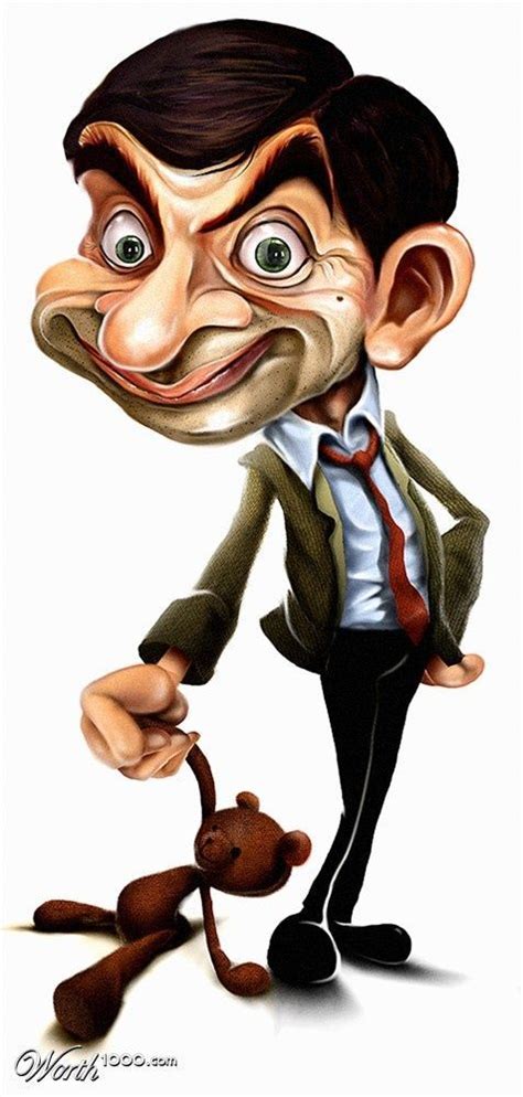 Mrbean Mr Bean Pinterest Funny Caricatures Caricature Funny Art