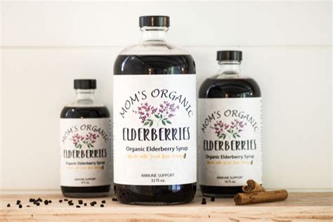 Mom S Organic Elderberries Elderberry Syrup Organic Immune Support