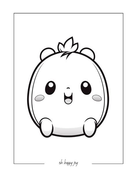 Squishmallow Coloring Pages Oh Happy Joy