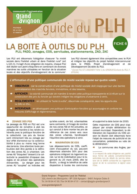 Calam O Guide Du Plh La Bo Te Outils Du Plh