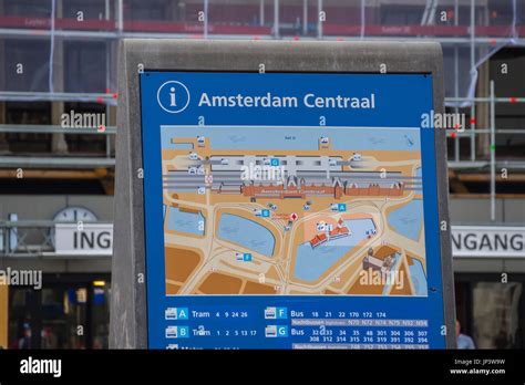 Map of Amsterdam City Center - AMSTERDAM - NETHERLANDS Stock Photo - Alamy