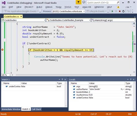 Debug C If Statements Visual Studio Kodify