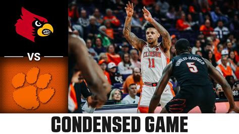 Louisville Vs Clemson Condensed Game 2022 23 ACC Mens Basketball