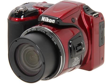 Nikon Coolpix L820 Red 16 Mp 30x Optical Zoom Wide Angle Digital Camera