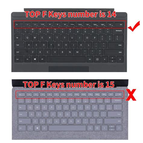 Silicone Keyboard Skin Cover for Microsoft Surface Pro 6 2018 Pro 7 20 ...