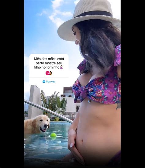 Foto Barriga De Gravidez De Bruna Biancardi Sempre Encanta A Web Nas