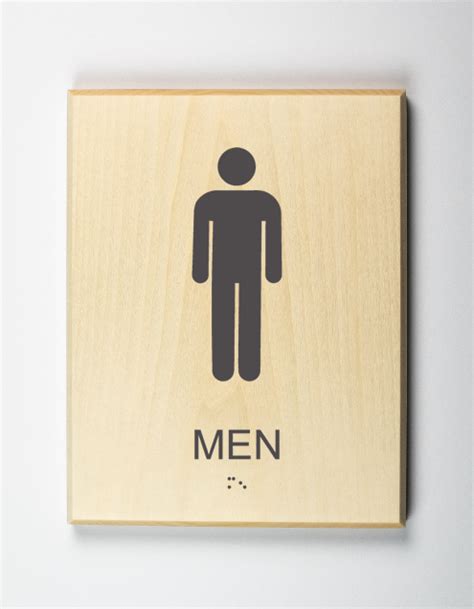 Mens Restroom Sign • Green Dot Sign®