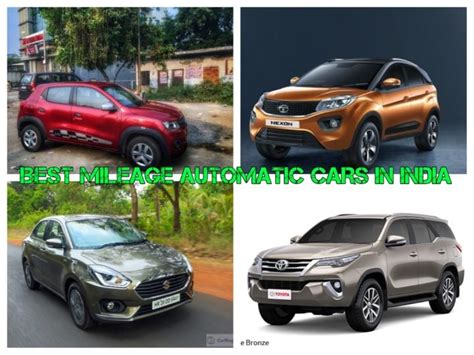 Best Mileage Automatic Cars in India - Price and Specifications