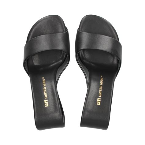 United Nude Sandalias Cu A De Mujer Mobius Hi Negro