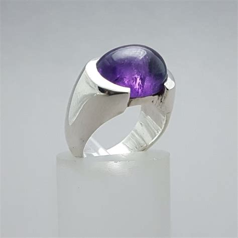 Zware Vintage Silver Ring Amethyst Catawiki