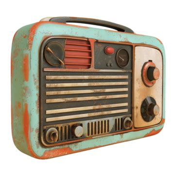 Retro Radio On Transparent Background Retro Radio Transparent