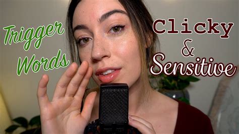 Asmr Trigger Words Sensitive And Clicky Whispers Youtube