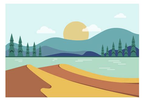 Vector Landscape Illustration 563071 Vector Art at Vecteezy