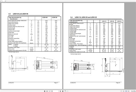 Doosan Ledd Leds Ledh Ledh Mp Electric Pallet Truck Operation And