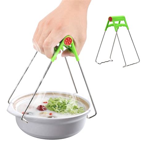 Foldavle Hot Bowl Clip Pot Dish Holder Steamer Lifter Picker Heat Insulation Plate Tong Anti Hot