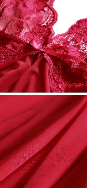 Lace Babydoll Sexy Lingerie Set Strap Nightwear Chemise Lingerie Large