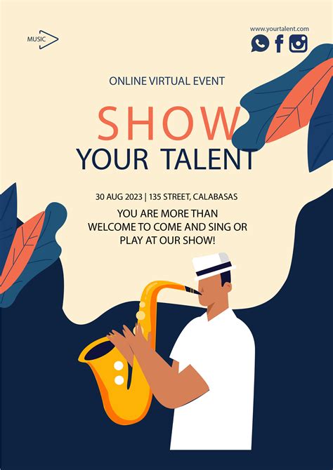 Talent Show Poster | Indesign on Behance