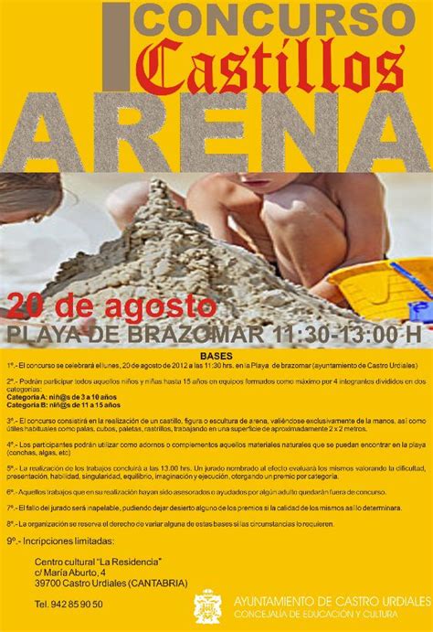 Castro organiza el primer concurso de Castillos de Arena para niños