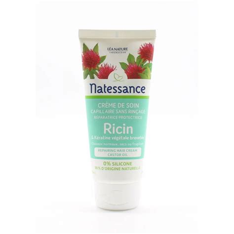 Natessance Crème de Soin Capillaire Sans Rinçage Ricin 100ml Univers