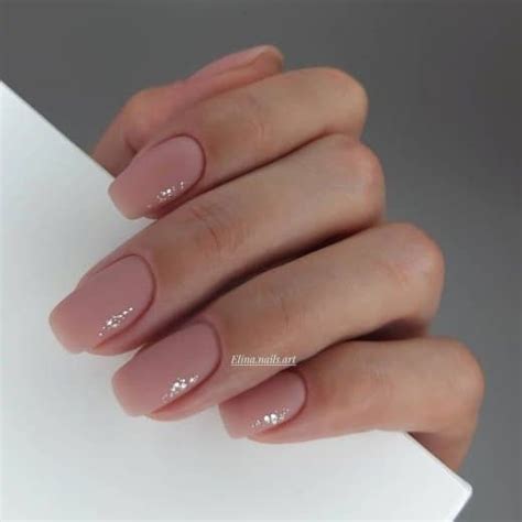 Summer Tenderness On Your Nails Naked Nail Design Nails Short Nail Designs