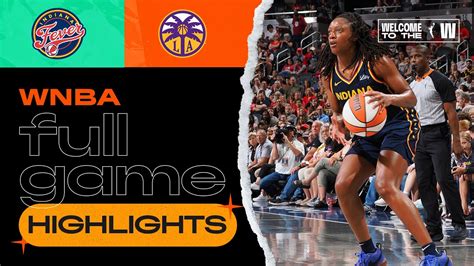 Los Angeles Sparks Vs Indiana Fever Full Game Highlights Urban