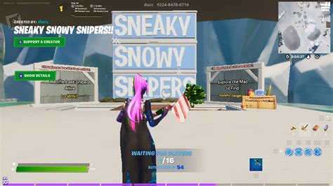 New Sneaky Snowy Snipers [snipers Only Ffa] Fortnite Creative Youtube