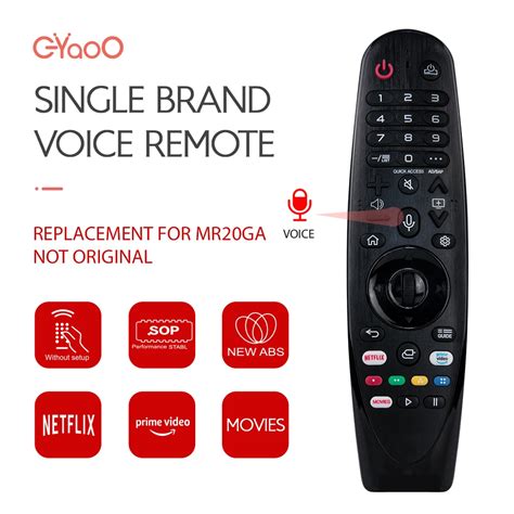 Mr20ga An Mr19ba Magic Voice Tv Remote Replacement For Lg An Mr18ba