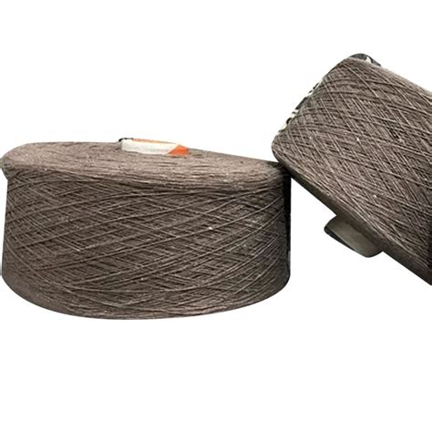 Ring Spun Coffee Brown Open End Cotton Yarn For Textile Industry