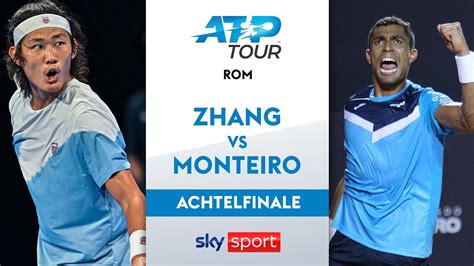 Zhang Vs Monteiro Achtelfinale Internazionali Bnl D Italia Rom