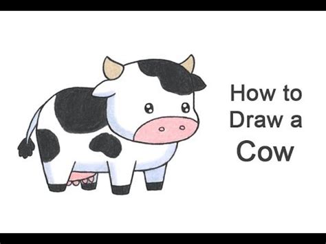 How To Draw A Cartoon Cow - Requirementpollution5