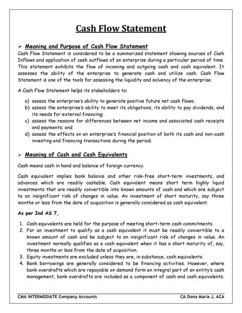 5 6069009949998974192 Cash Flow Statement Meaning And Purpose Of Cash Flow Statement Cash Flow