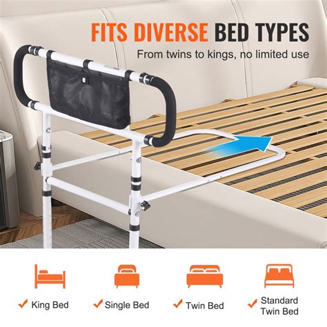 VEVOR Bed Rails for Elderly Adults 180° Foldable Bed Rails for Seniors ...