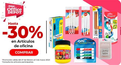 Días Office Depot 1 al 4 de marzo hasta 50 de descuento en artículos