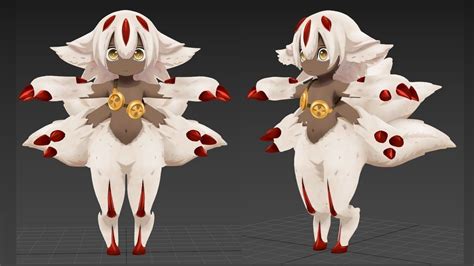 Faputa Manga Made In Abyss Vrchat 3d Model Rigged Cgtrader