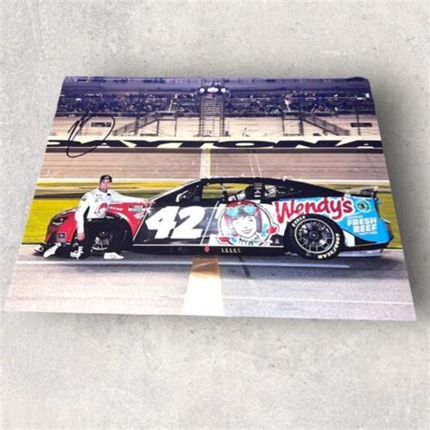 Noah Gragson WENDYS #42 CHEVY 2023 DAYTONA 500 CUP SERIES autographed 8x10 photo | #4638922389