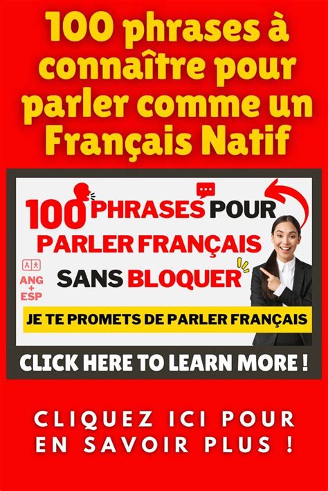 100 phrases à connaître pour parler comme un Français Natif Easy