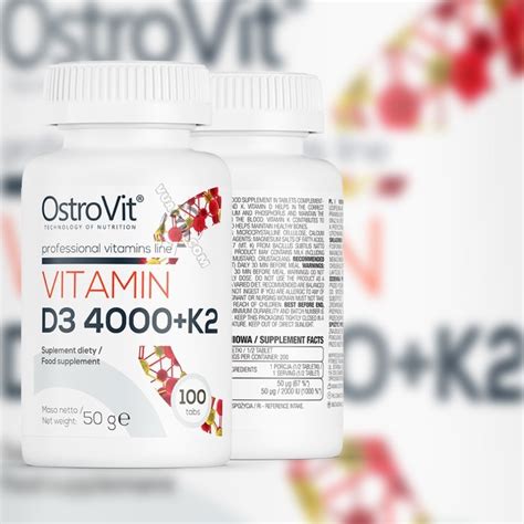 OstroVit Vitamin D3 4000 K2 100 viên Siêu Sale Mua Ngay