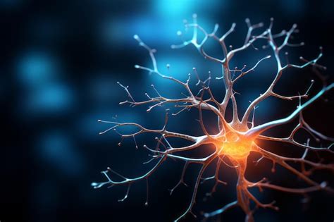 Premium AI Image | The striking image of a neuron and its branching ...